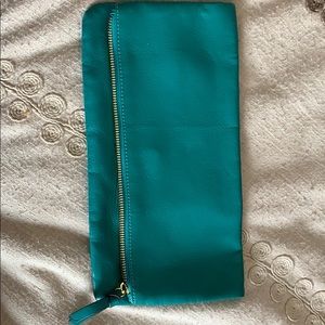 Turquoise Green Flip Over Clutch